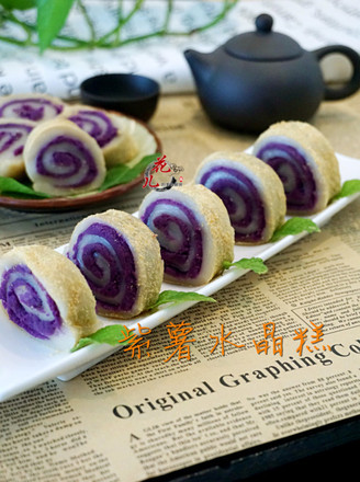 紫薯水晶糕 [14步 / 大概15分钟,蒸 / 甜味]